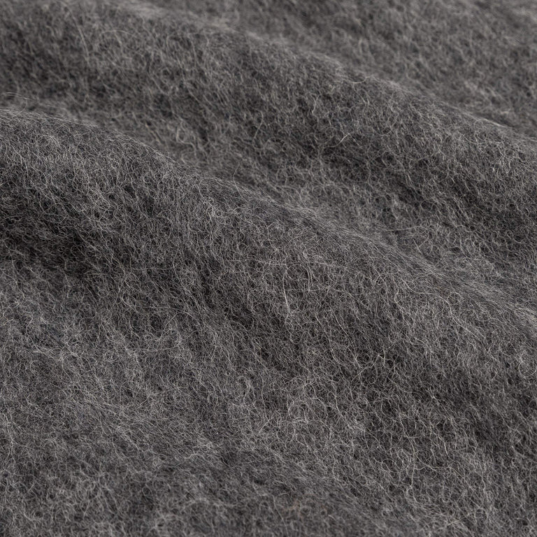 Our Legacy Estate Scarf (Phantom Fuzzy Alpaca) onmodel