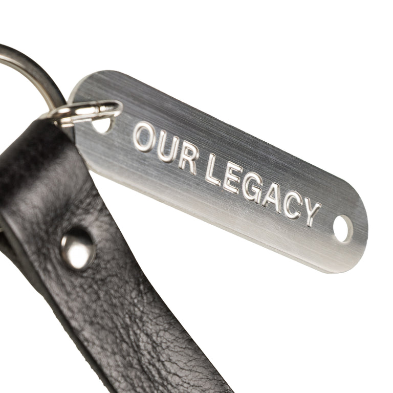 Our Legacy Ring Keyring (Black Leather)