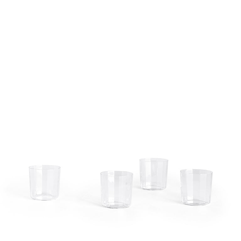 HAY Angle Glass-Set of 4 Wide 7,5cm