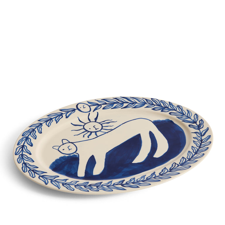 HAY La Pittura Oval Serving Platter 36.5cm