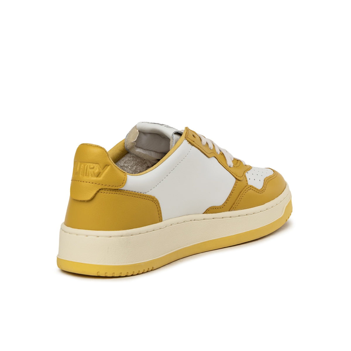 スニーカー AUTRY Medalist vintage sneakers in leather yellow white Autry Medalist Burn *Super Vintage* Sneaker » Buy online now!