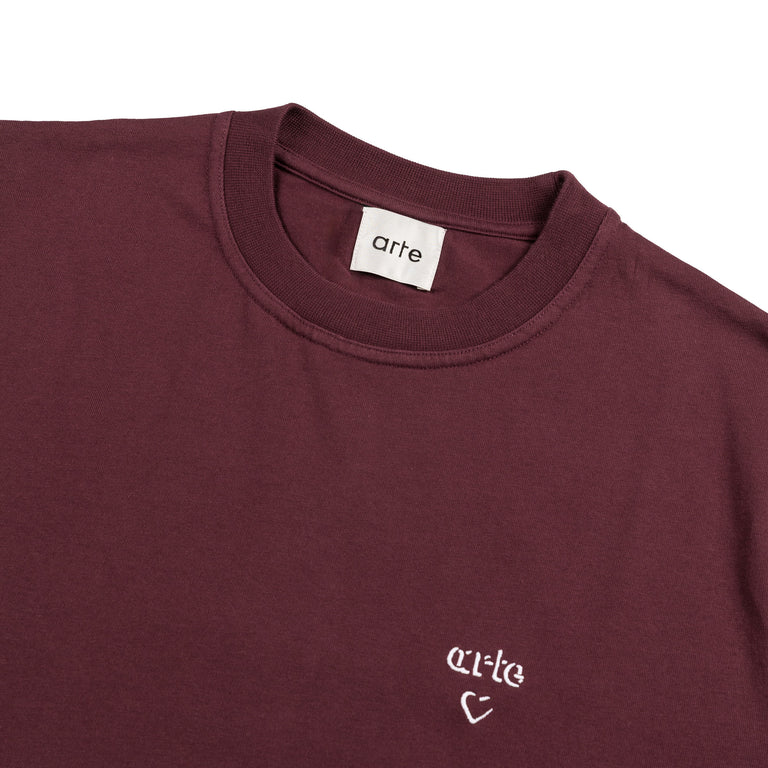 Arte Antwerp Arte Heart T-Shirt (Bordeaux)