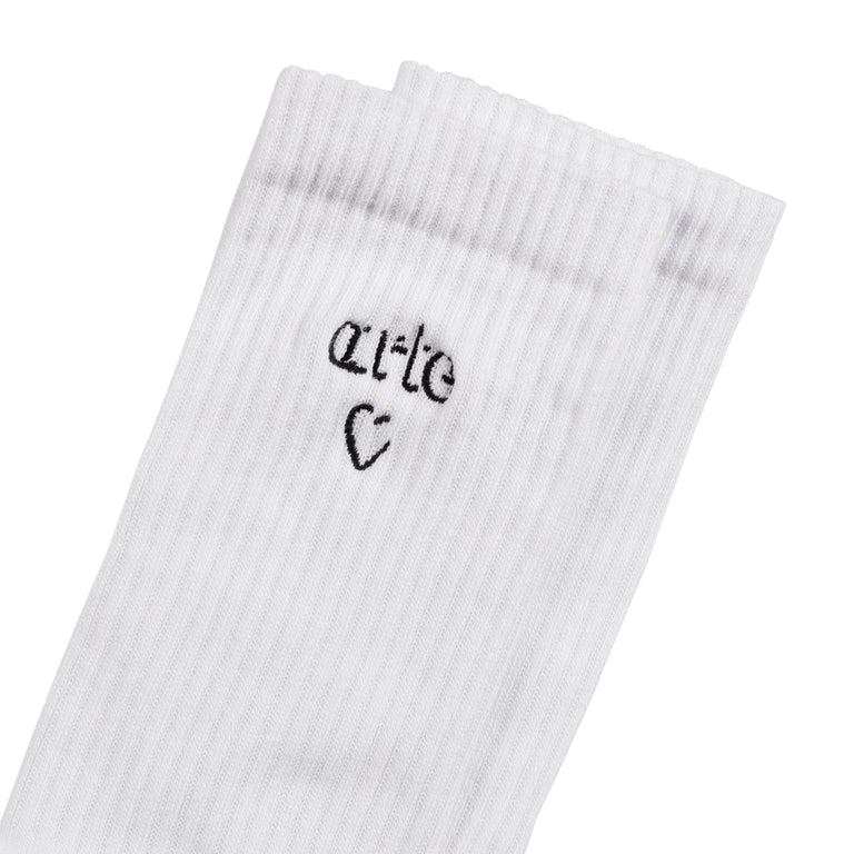 Arte Antwerp Heart Logo Socks (White)