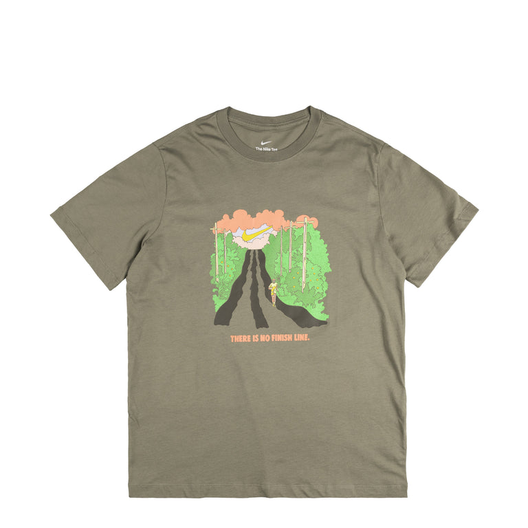 Nike Running T-Shirt *There Is No Finish Line* - XL / Light Army