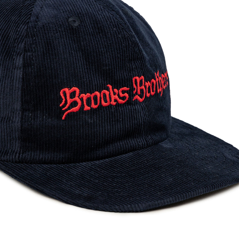 Brain Dead x Brooks Brothers 6 Panel Corduroy Hat (Navy)