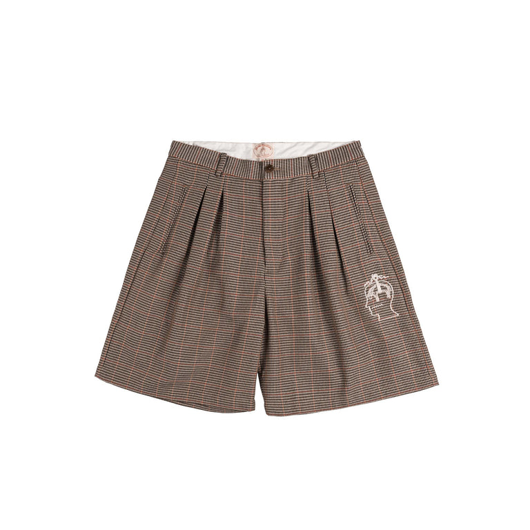 Brain Dead x Brooks Brothers Houndstooth Pleated Shorts (Tan)