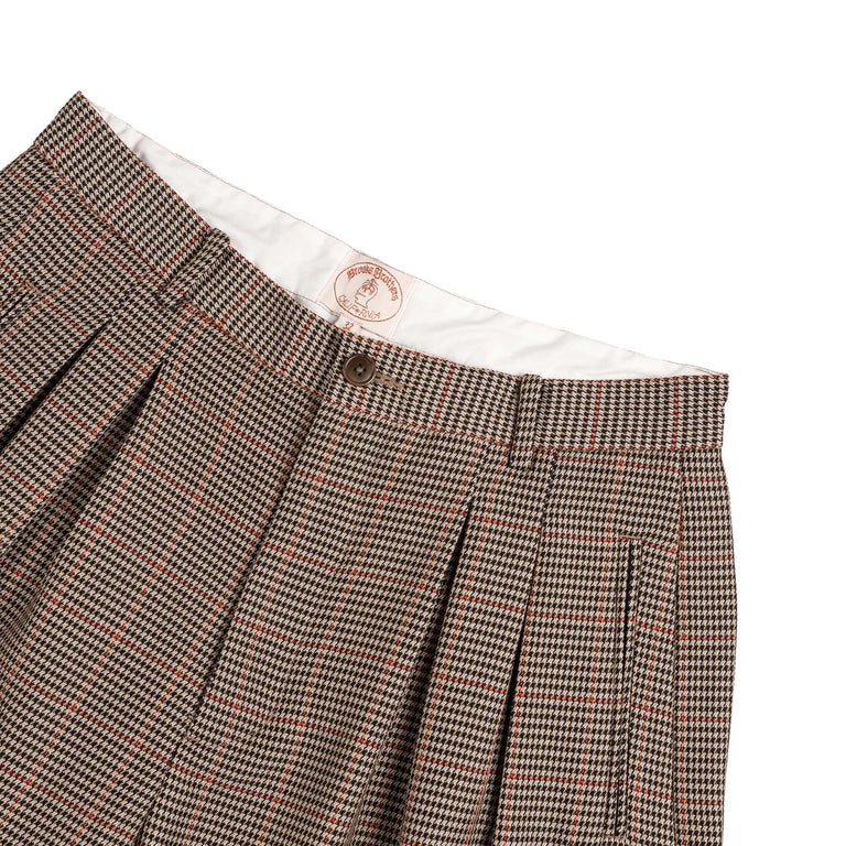 Brain Dead x Brooks Brothers Houndstooth Pleated Shorts (Tan)