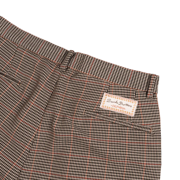 Brain Dead x Brooks Brothers Houndstooth Pleated Shorts (Tan)