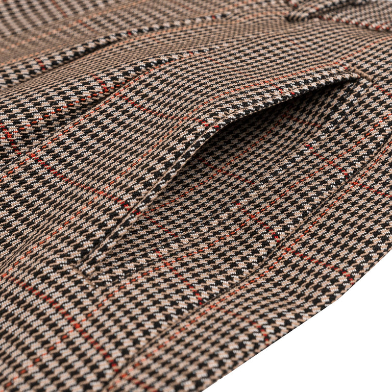 Brain Dead x Brooks Brothers Houndstooth Pleated Shorts (Tan)