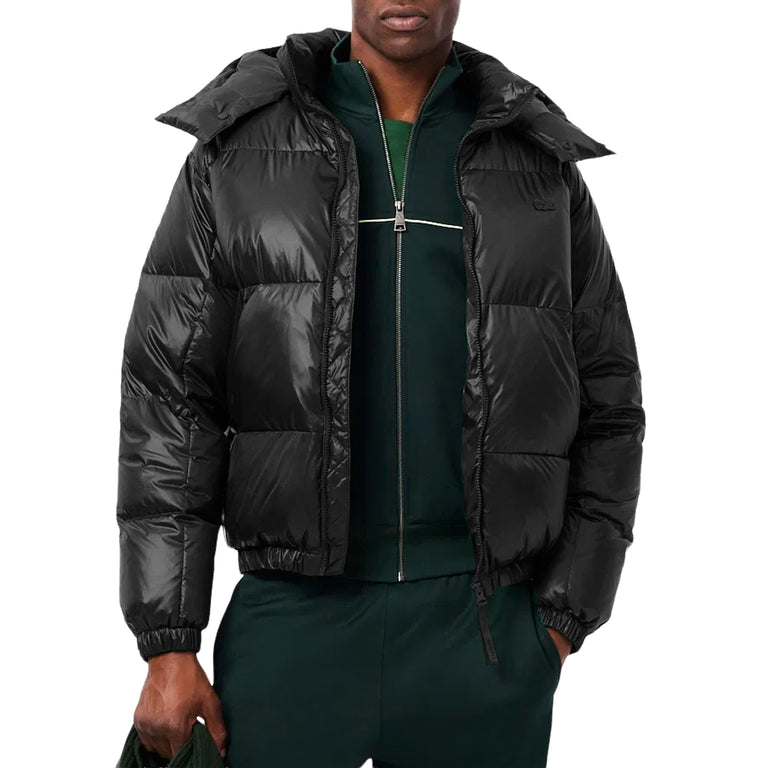Lacoste Water-Repellent Down Windbreaker (Black)