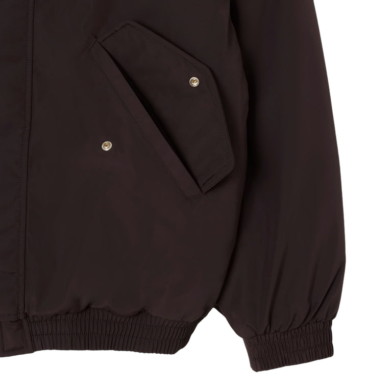 Lacoste Water-Repellent Aviator Badge Jacket (Brown)