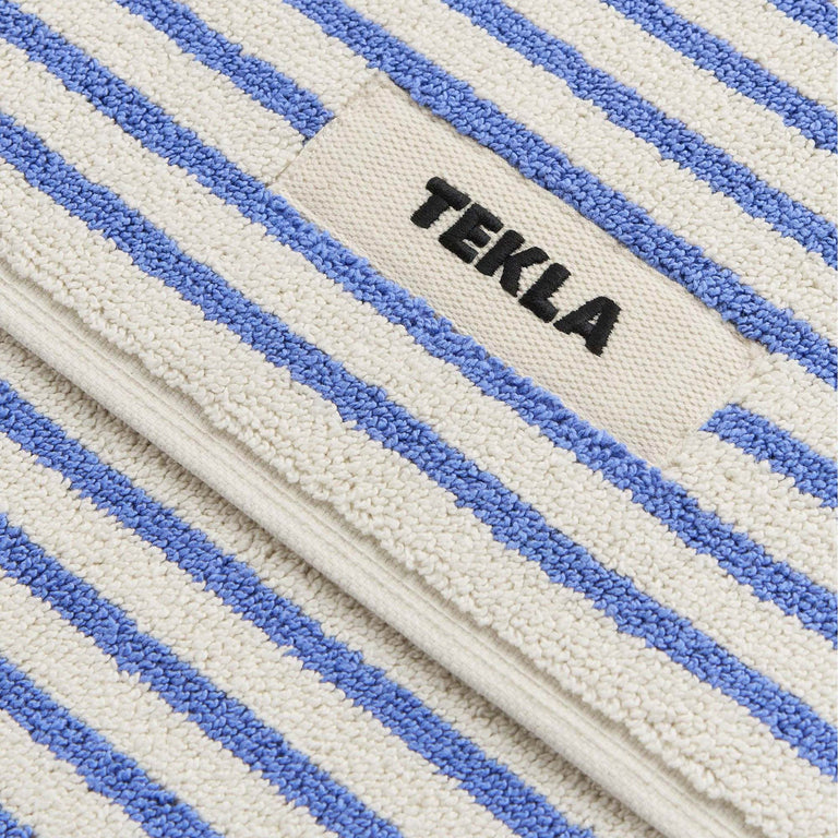 Tekla Bath Mat (Coastal Blue Stripes)