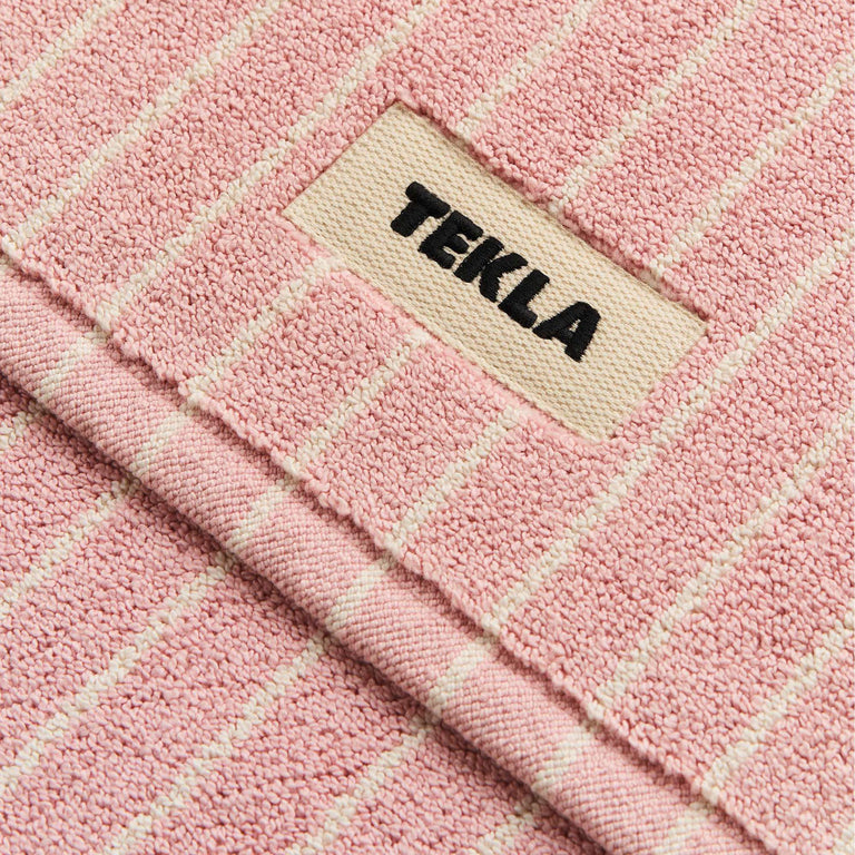 Tekla Bath Mat (Shaded Pink Stripes)