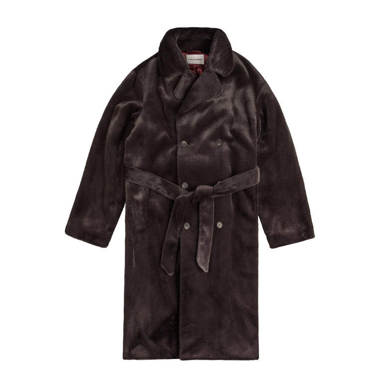 Drole de Monsieur Le Manteau Fourrure - XL / Dark Brown