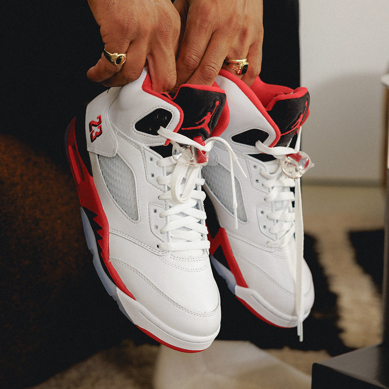 Nike Air Jordan 5 Retro *Fire Red* onfeet