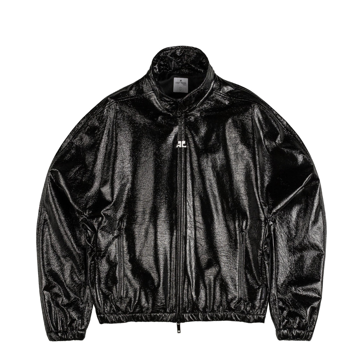 ジャケット COURREGES VINYL BOMBER JACKET courrèges VINYL ZIPPED BOMBER | hirshleifers | REVERSIBLE