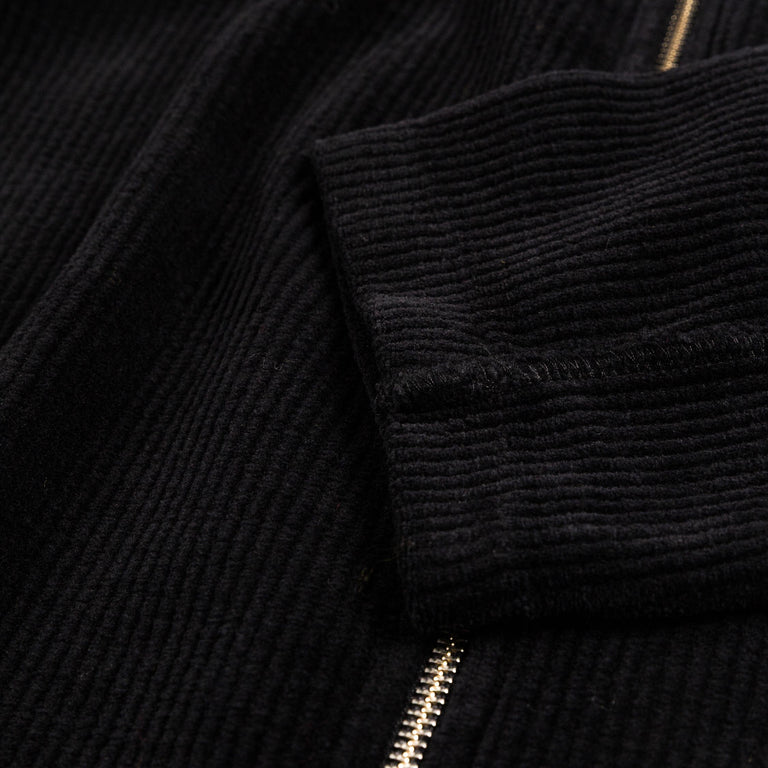 mfpen Leisure Zip Up (Black Jersey Cord)