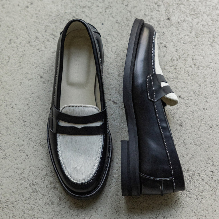 Duke + Dexter Wilde Pony Loafer W onfeet