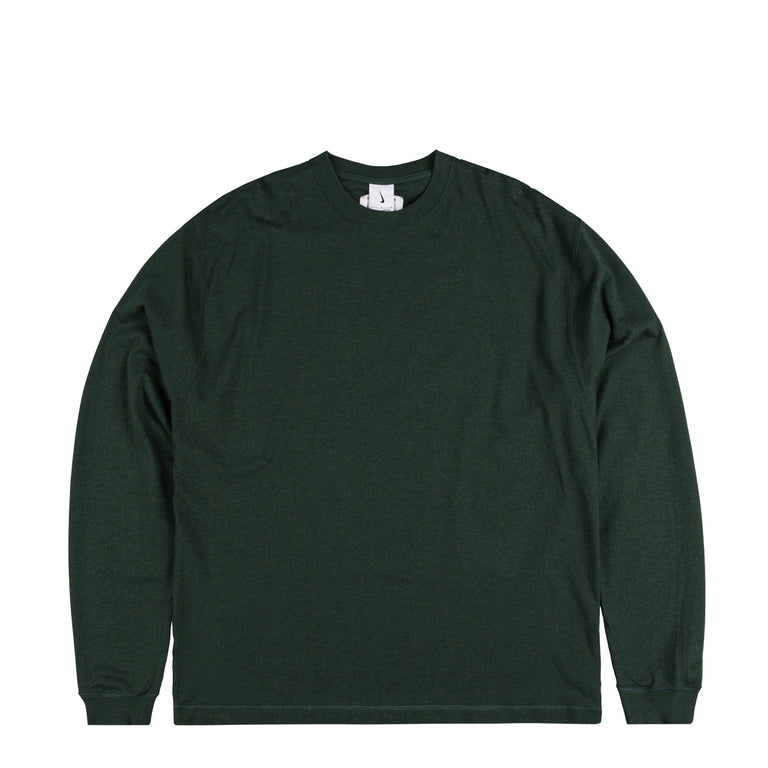 Nike Wool Classic Fleece Longsleeve Tee - XL / Pro Green