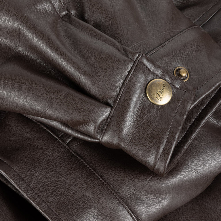 Dime Debossed Wavy Jacket (Brown)
