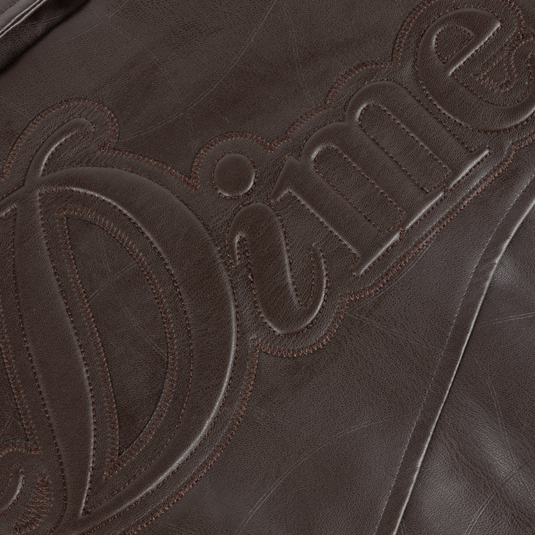 Dime Debossed Wavy Jacket (Brown)
