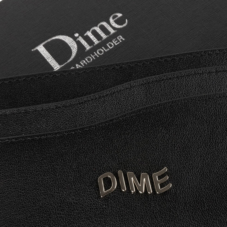 Dime Leather Cardholder (Black)