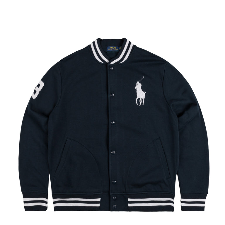 Polo Ralph Lauren Big Pony Fleece Baseball Jacket - S / Cruise Navy