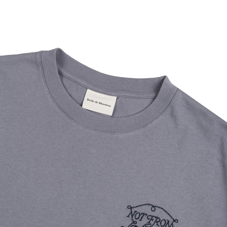 Drole de Monsieur Le T-Shirt Slogan Tresses
