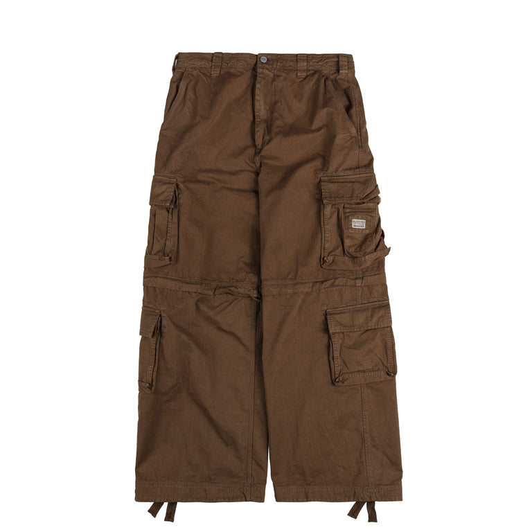 ERL Zip-Off Cargo Pants Woven - M / Brown