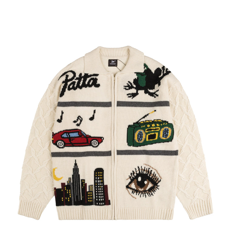 Patta Perfect Day Knitted Cardigan - XXL / Peyote