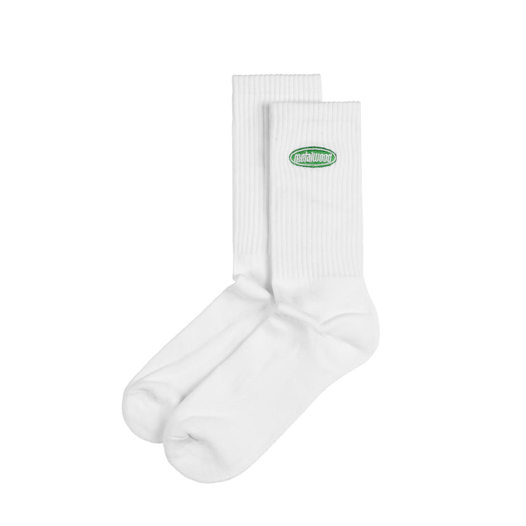 Metalwood Oval Logo Crew Sock