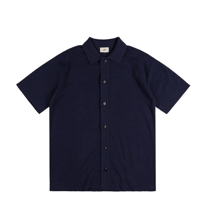 Autry Short Sleeve Knit Shirt - M / Blue