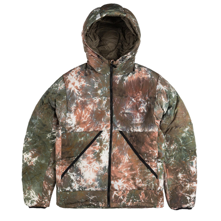 Gramicci Down Puffer Hooded Jacket - XL / Tie Dye