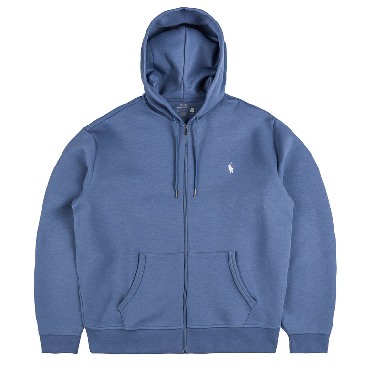 Polo Ralph Lauren Double-Knit Full-Zip Hoodie - XXL / Blue