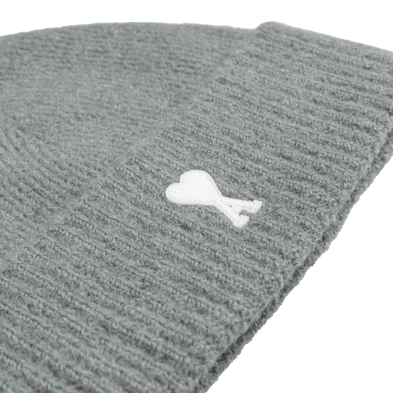 AMI Paris Striped Ami De Coeur Alpaca Beanie