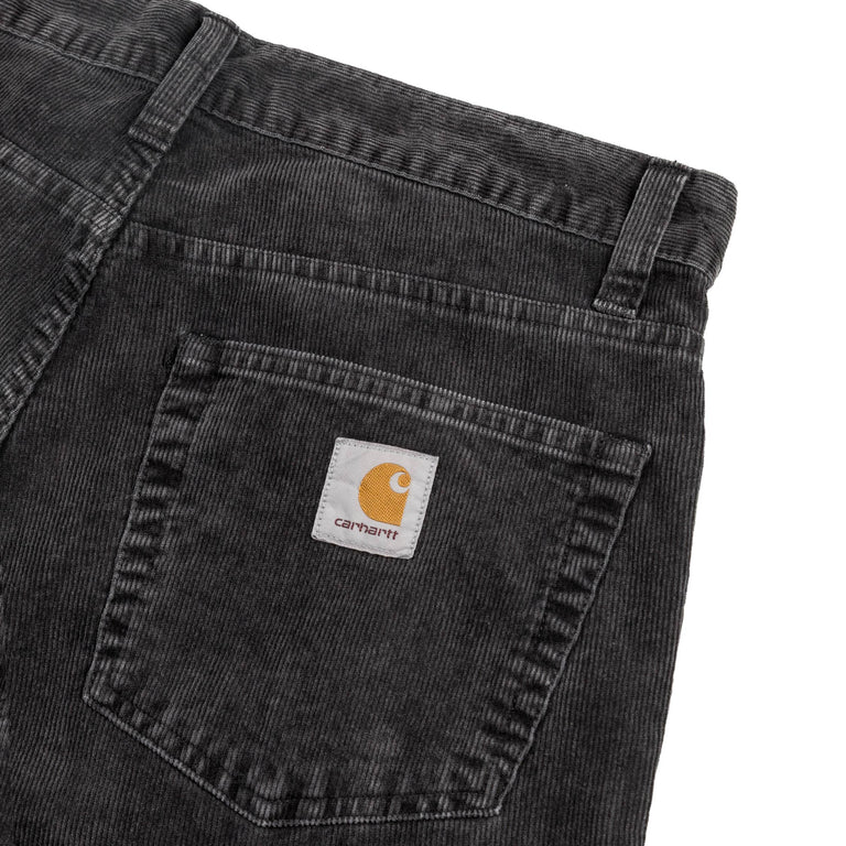 Carhartt WIP Aaron Pant - 34 / Black / Dusky Light Wash - 3
