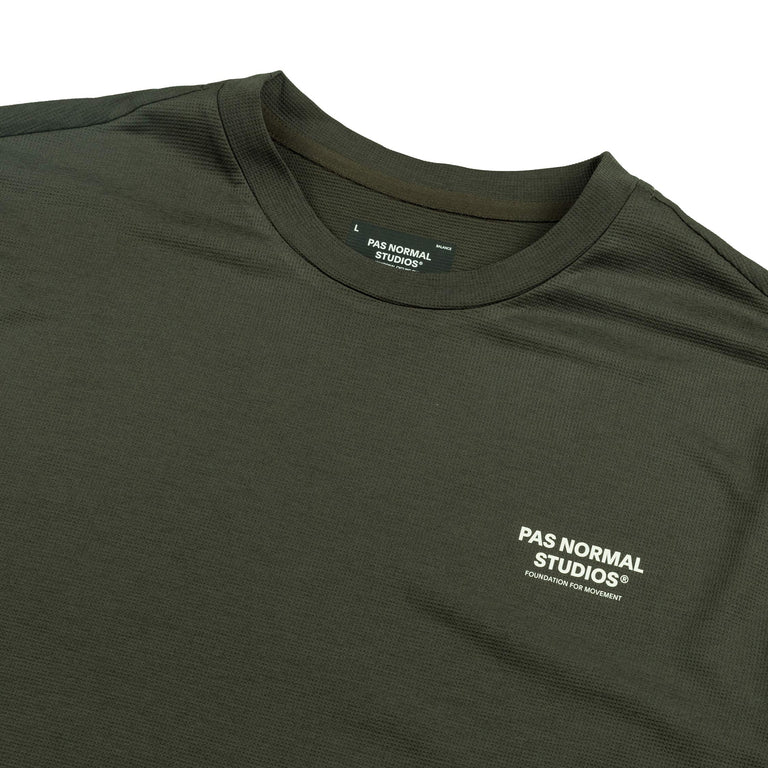 Pas Normal Studios	Balance Long Sleeve T-Shirt *No Distance Left To Run* - S / Dark Olive - 2
