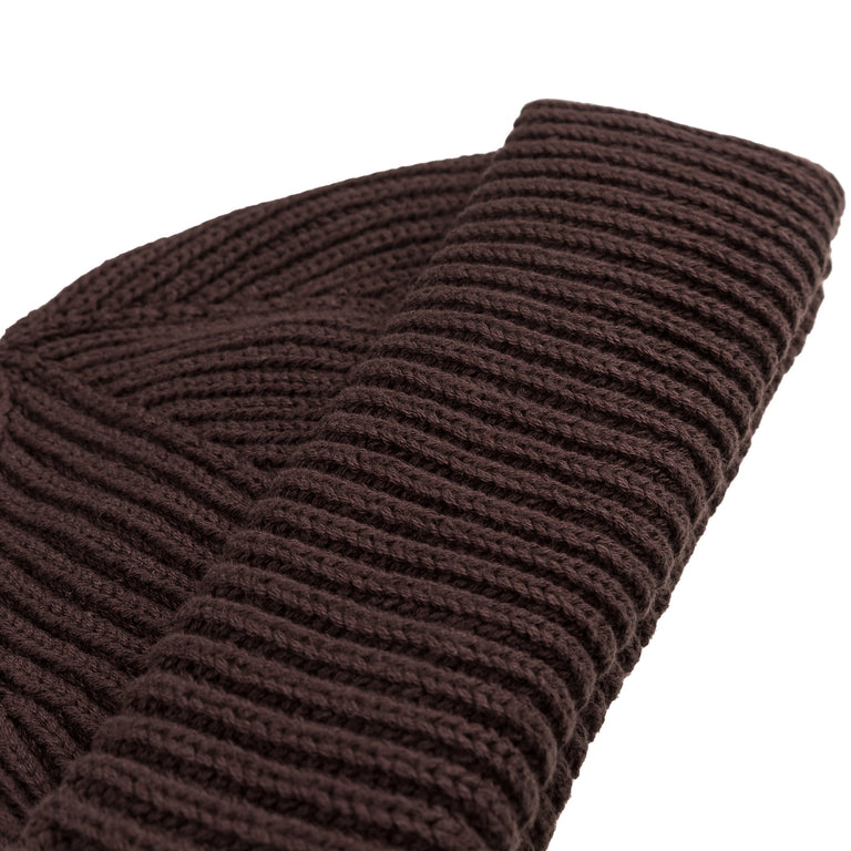 HAL Studios Ribbed Knit Beanie (Coffee)