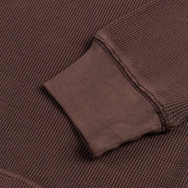 Carhartt WIP L/S Vista Waffle T-Shirt (Palisander Garment Dyed)