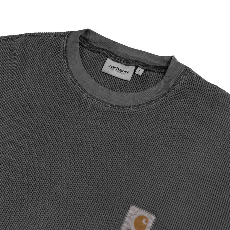 Carhartt WIP L/S Vista Waffle T-Shirt (Black)