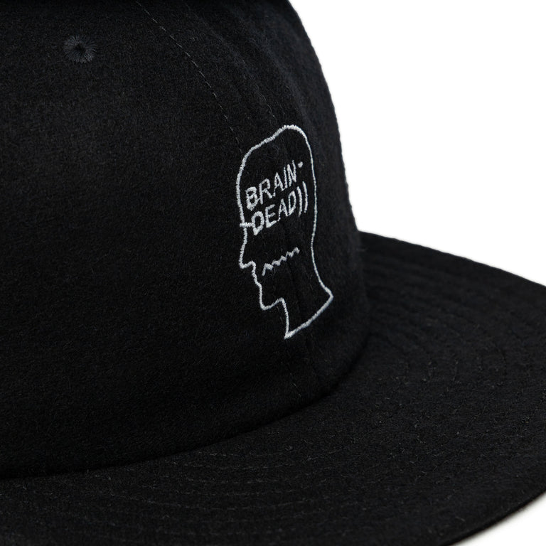 Brain Dead Flannel Logohead 6 Panel Hat