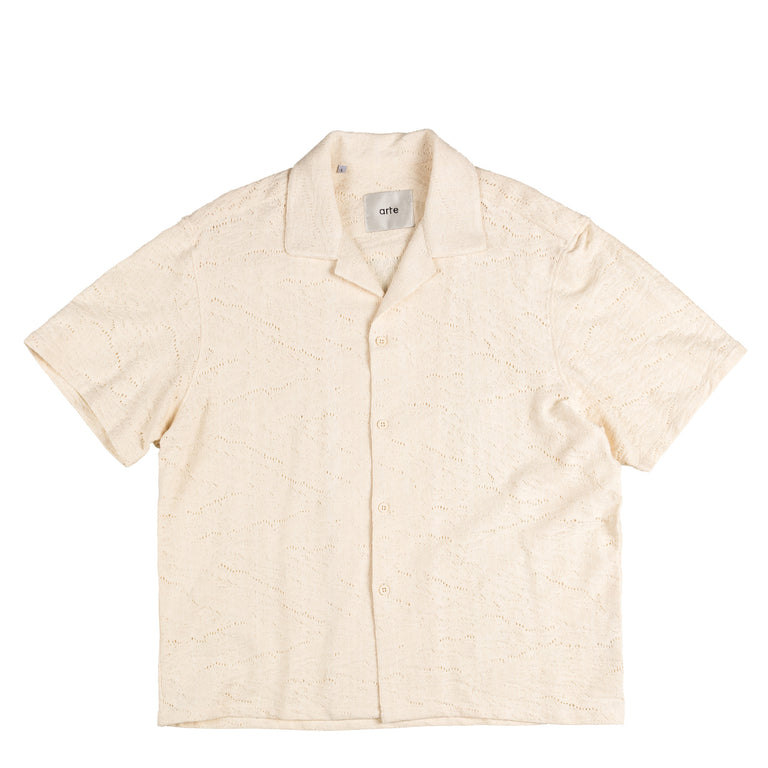 Arte Antwerp Crochet Shirt - S / Cream