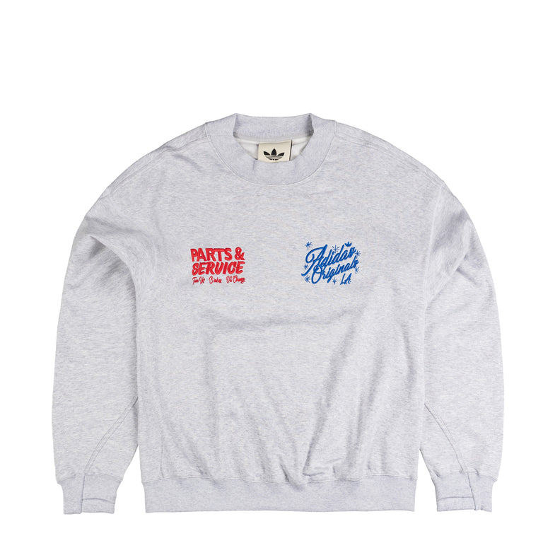 Adidas Santa Monica Crewneck - XL / Light Grey Heather