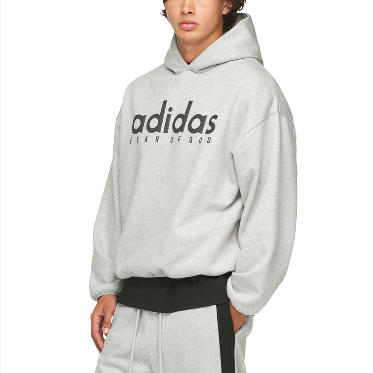 Adidas x Fear Of God Athletics Heather Fleece Hoodie (Medium Grey Heather)