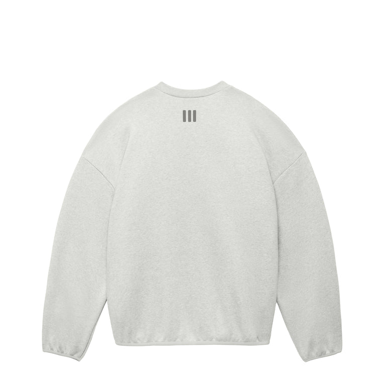 Adidas x Fear Of God Athletics Heather Fleece Crewneck (Medium Grey Heather)