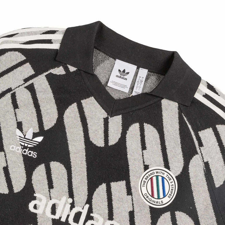 Adidas Adicolor Blokecore Polo (Black / Medium Grey Heather)