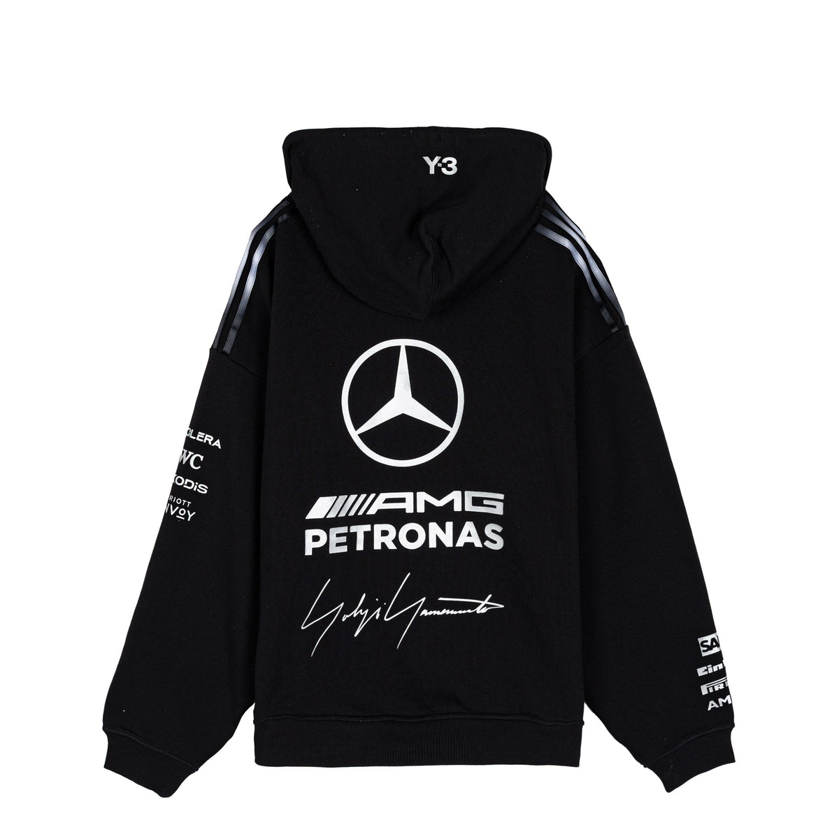 Pull Mercedes AMG Petronas F1 - Grand Logo 3D, Col Ras Du Cou, Doublure Polaire, 80% Coton