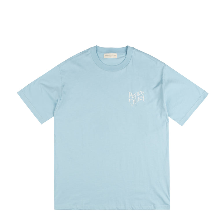Museum of Peace & Quiet Wordmark T-Shirt - L / Blue