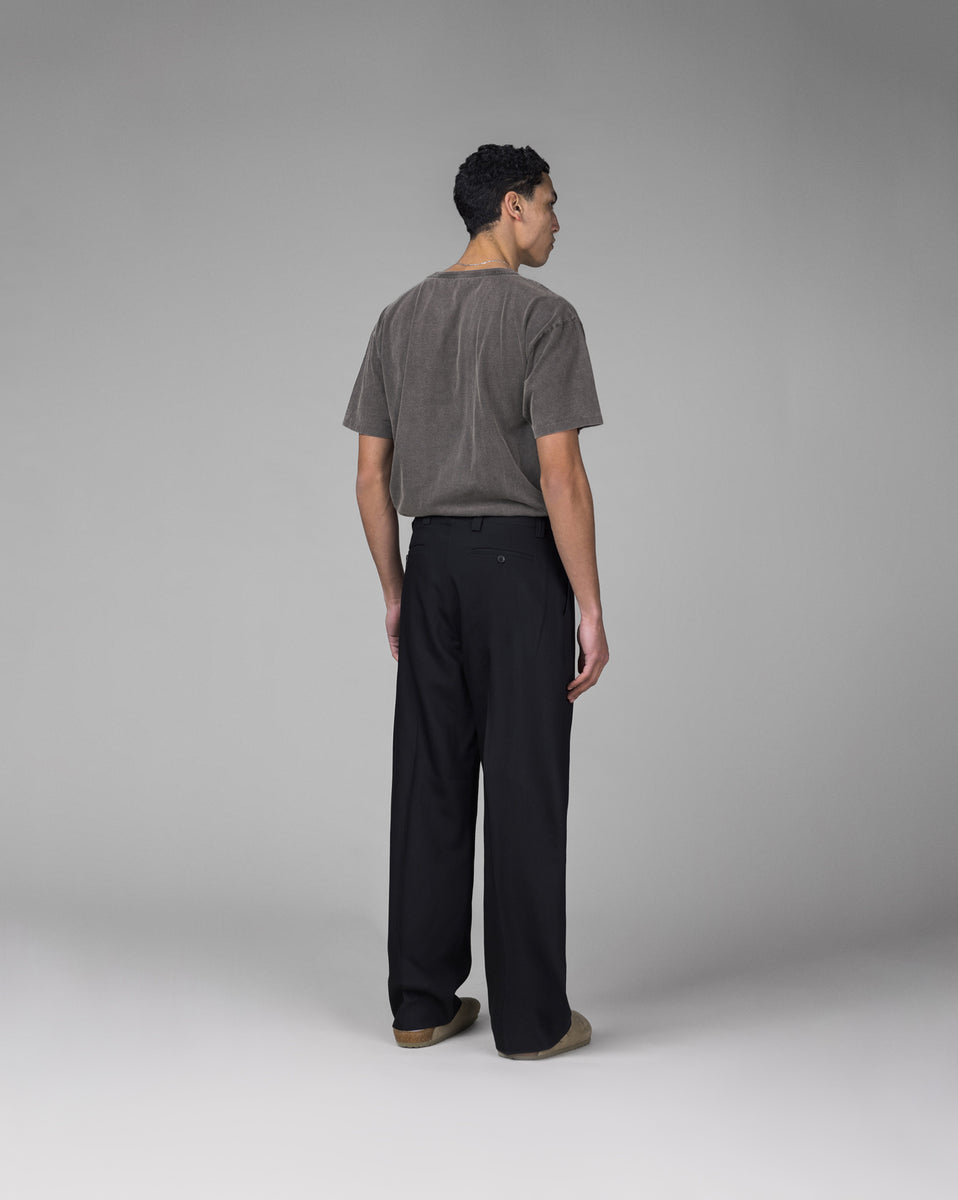 【Mfpen】SERVICE TROUSERS solidgreywool s Gray Service Trousers by mfpen on Sale