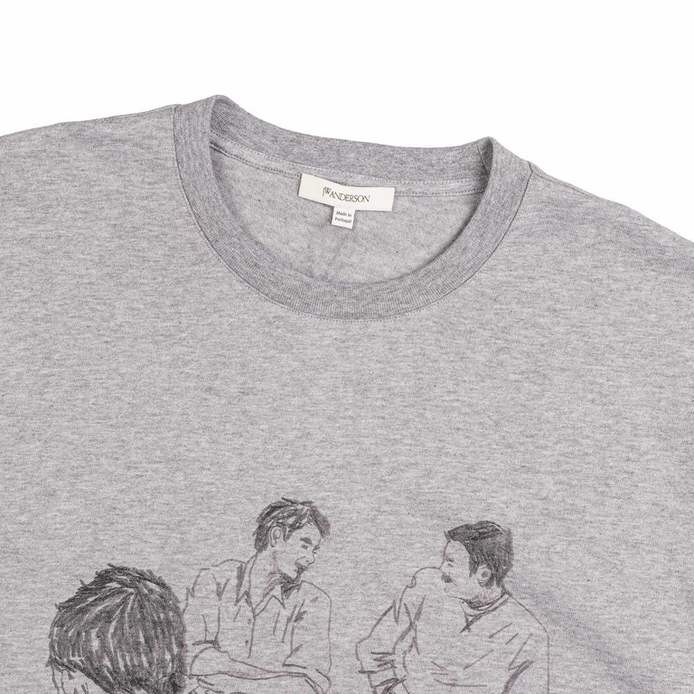 JW Anderson Cafe Scene Printed T-Shirt